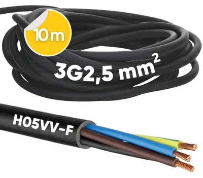 Productafbeelding van H05VV-F Slangkabel 3 x 2,5 mm², PVC Kabel 3G2,5