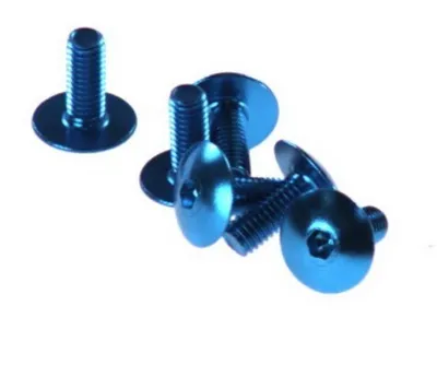 Image de Jeu de vis 6 pièces carénage bleu - M6x15