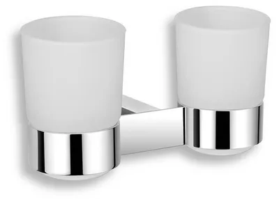 Productafbeelding van Novaservis Titania Kate - Glazenhouder, melkglas/chroom, model 66557.0