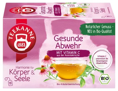 Immagine prodotto di TEEKANNE 8010 TEEKANNE Gesunde AbwehrTee 18 Portionen