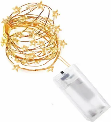 Obrázek produktu pro LED řetěz Nano Hvězdy - 2m, 20LED, 2xAA, teplá bílá