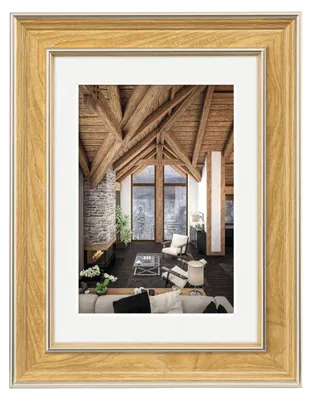 Produktbild von Hama Kunststoffrahmen Rustic eiche 15x20cm
