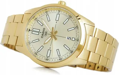 Immagine prodotto di Orologio da polso da uomo CASIO MTP-VD02G-9EUDF Oro Acciaio Inox Quarzo Data WR30 Elegante +Box