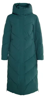 Produktbild von HALEE damen langer steppmantel - dunkelgrün, M