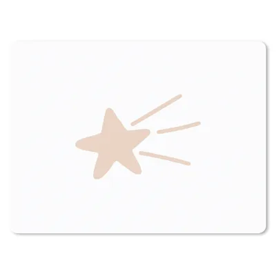 Produktbild von MuchoWow® Mauspad Mousepad Fallender Stern - Pastell - Kinder - Rosa - Kinder 23x19 cm - Mousepads - Maus Mat - Pad - Mausunterlage - Schreibtischunterlage - Mauspad