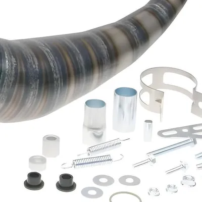 Immagine prodotto di Scarico Tecnigas E-Box nero con omologazione europea (ABE) per Aprilia RS 50 dal 1999 al 2005, compatibile con motore AM6