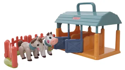 Obrázek produktu pro Tolo toyFirst Friends set stáj pro krávy a koně Vzdělávací hračka