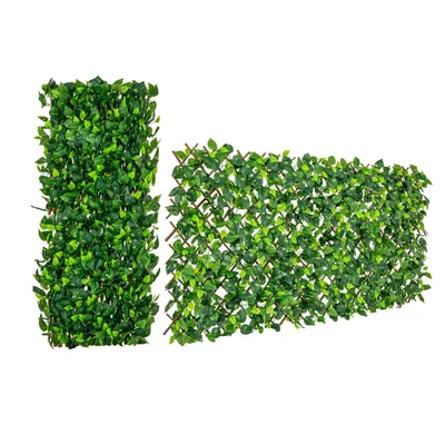 Obrázek produktu pro COSTWAY Umělý břečťan zahradní zástěna 180x90cm, rostlinné stěny živé ploty břečťan listy, živý plot rostliny pro zahradní živé ploty, proutí zelené