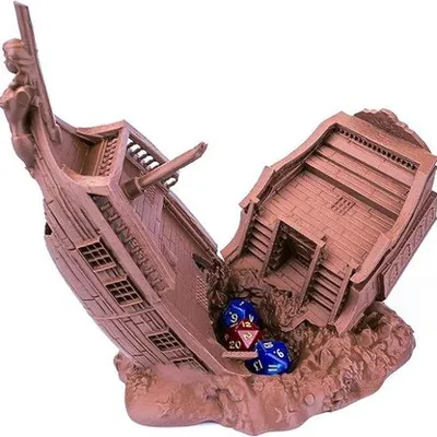 Produktbild von Famanu Dobbelturm Piratenschiffdesign - Für Brettspiele und RPGs