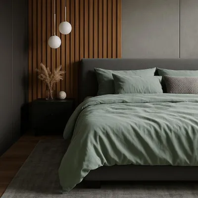 Produktbild von Famanu Bettwäsche Set 155 x 220 cm, 100% Baumwolle, mit Kissenbezug 80 x 80 cm, hochwertiges Bettbezug mit Reißverschluss