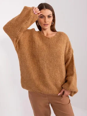 Produktbild von Rue Paris Lange Pullover Guinevien kamel Universal