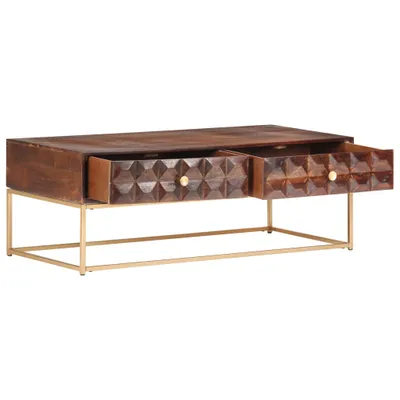 Immagine prodotto di vidaXL Tavolino 112x50x40 cm in legno massiccio di mango