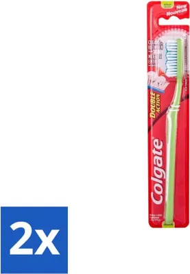 Obrázok produktu pre Zubná kefka Colgate Double Action Medium - hodnotné balenie - 2 kusy