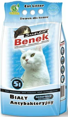 Immagine prodotto di Lettiera antibatterica Super Benek White 5L