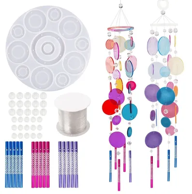 Immagine prodotto di Set di stampi in silicone Windspiel per la creazione di gioielli e ciondoli, completo di materiali per l'artigianato