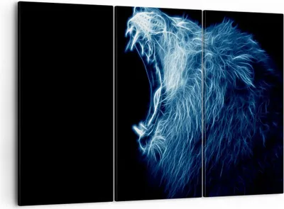 Produktbild von Bild auf Leinwand - Leinwandbild - Abstraktion Tier - 105x70cm - Wand Bild - Wanddeko - Wandbilder - Leinwanddruck - Bilder - Kunstdruck - Wanddekoration - Leinwand bilder - Wandkunst - CE105x70-3797