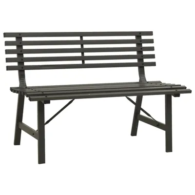 Immagine prodotto di Panchina da Giardino 110 cm in Acciaio Nera