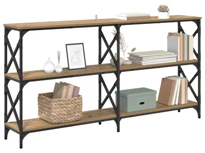 Obrázok produktu pre vidaXL Konzolový stolík Artisan dub 156 x 28 x 80,5 cm Materiál na báze dreva