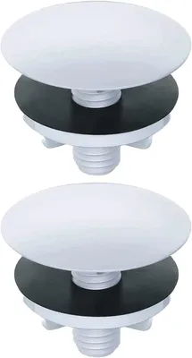 Produktbild von 2 Stück Lochabdeckungen für Küchenspülen, 50 mm, weiß