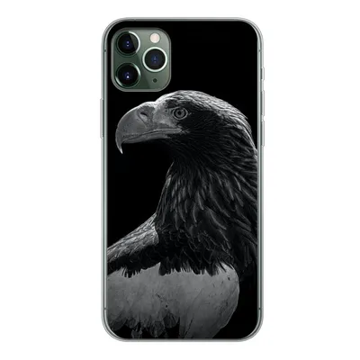 Produktbild von MuchoWow® Handyhülle Schutzhülle Hülle für iPhone 11 Pro Max Adler - Nahaufnahme - Schnabel Silikon Softcase Handy Hülle - Schutz