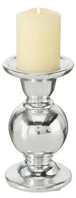 Zdjęcie produktu dla Świecznik ADelia, świecznik, świecznik, wykonany z dolomitu, wysokość 17 cm, kolor: srebrny