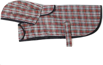 Produktbild von Hunde-Regenjacke/Regenmantel mit Kapuze und Gürtelloch für Hunde, wasserdicht, für Hunde