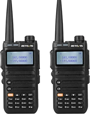 Image de Retevis RA685 Radio amateur, Dual Band Radio avec batterie 1800 mAh, Longue distance Walkie Talkie pour adultes avec 128 canaux USB Chargeur 2X