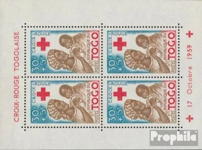 Produktbild von Briefmarken Togo 1959 Mi Block3 (kompl.Ausg.) postfrisch Rotes Kreuz in Togo