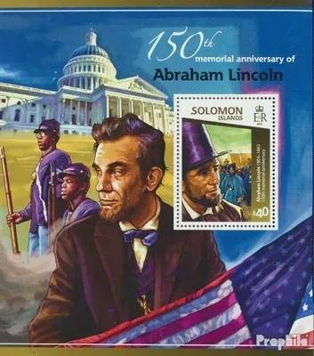 Produktbild von Briefmarken Salomoninseln 2015 Mi Block 385 (kompl. Ausg.) postfrisch Abraham Lincoln