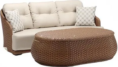Immagine prodotto di Mobili da giardino in rattan set divano set terrazza set balcone mobili da salotto per esterni 2pz.
