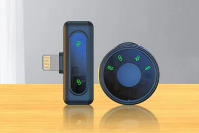 Immagine prodotto di Microfono lavalier wireless omnidirezionale a 2,4 GHz, alimentato a batteria