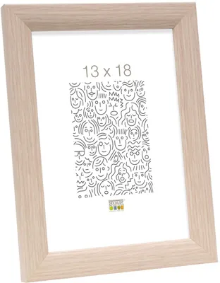 Image de Cadre en bois S54S couleur chêne 20,0 x28,0 cm