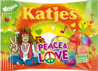 Produktbild von Katjes Peace & Love Fruchtgummi vegetarisch/vegan geeignet 175g