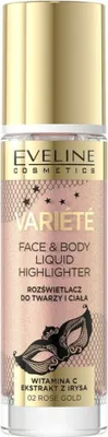 Obrázek produktu pro Eveline Cosmetics Variete – rozjasňovač, lesklý finiš, krytí, Odstín 02 Rose Gold