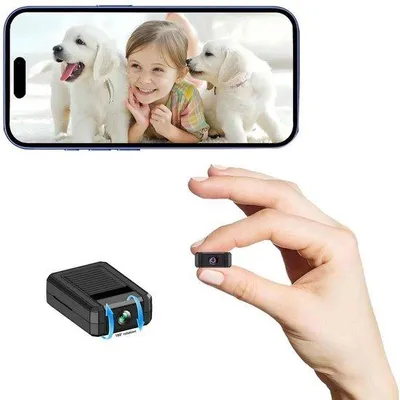 Obrázok produktu pre Mini 4K Wi-Fi kamera s otočným objektívom s uhlom záberu 180°, podporuje vzdialené sledovanie cez aplikáciu a nočný režim.