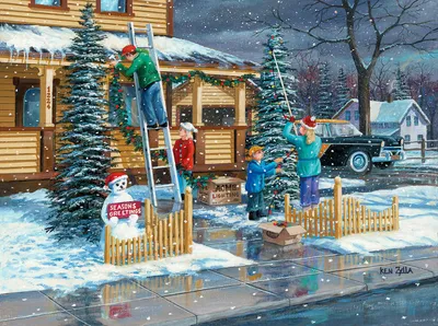 Produktbild von SunsOut Puzzle Weihnachten - 1000 Teile umweltfreundlicher Karton