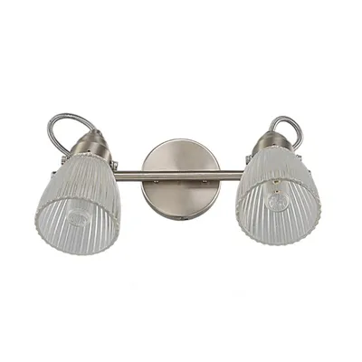 Produktbild von Lindby Bad-Wandleuchte Kara, 31 cm, 2-flg., Glas, IP44, G9