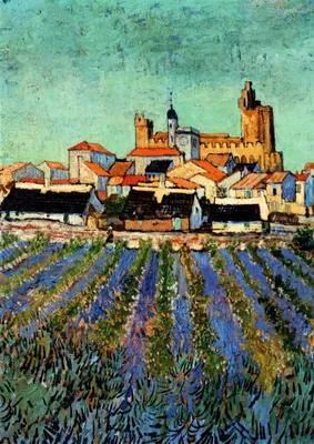 Produktbild von Kunstkarte Vincent van Gogh "Saintes-Maries-de-la-Mer"