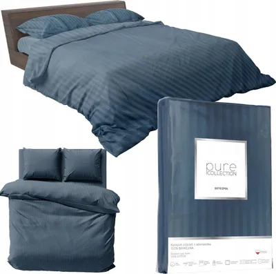 Produktbild von Deco4Home Bettwäsche Satin Denim | 220x200cm | Blau