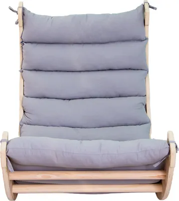 Image de Buxibo Pont à grimper/Arche d'escalade en bois avec coussin - Structure d'escalade Montessori - Bois naturel - Jeu d'enfant - 97 x 47 x 52 cm
