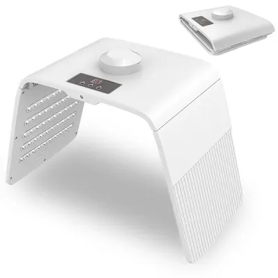 Produktbild von LED-Lichttherapie, LED Gesichtsmaske Lichttherapie, Maske Faltbares Lichttherapie Maske mit Sprühfunktion 7 Farben LED, für Anti-Falten Hautstraffung