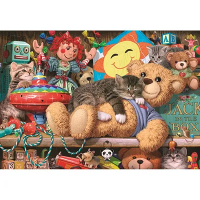 Obrázek produktu pro ANATOLIAN Puzzle Kotko na police s hrakami 260 dlk