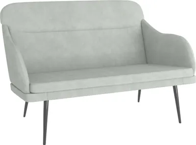 Obrázek produktu pro vidaXL Lavice Light Grey 110x76x80 cm Velvet