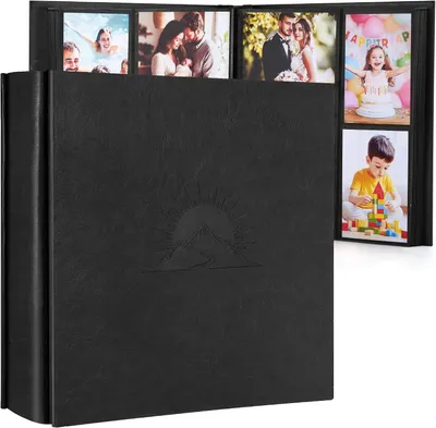 Obrázok produktu pre Fotoalbum 10x15 cm, 1000 fotiek, umelá koža, ražba, pre cestovanie