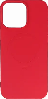 Immagine prodotto di Custodia in silicone liquido Magsafe per Iphone 16 Pro Max - Rosso