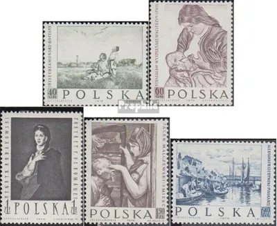 Produktbild von Briefmarken Polen 1959 Mi 1102-1106 (kompl.Ausg.) postfrisch Polnische Malerei
