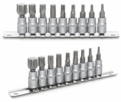 Produktbild von Kraft&Dele KD10241 1/4" Bitsatz 9 Stück, KI-generiertes Bild