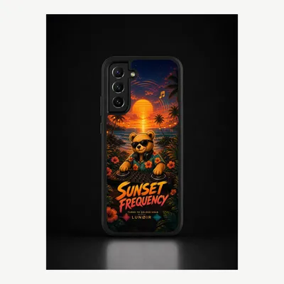 Productafbeelding van Samsung S22 hoesje, telefoonhoesje, beschermhoesje, case met zonsondergangmotief – LUNØIR ©