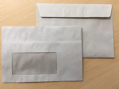 Produktbild von Kaenguruh C6 Briefumschlag, recycling grau 75g, mit Haftklebung Abdeckstreifen, mit Fenster
