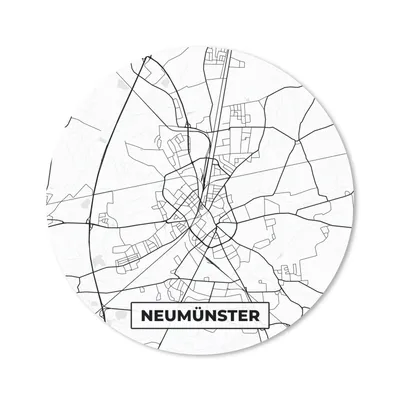 Produktbild von MuchoWow® Mauspad Mousepad Karte - Neumünster - Karte - Stadtplan 20x20 cm - Mousepads - Maus Mat - Pad - Mausunterlage - Schreibtischmatte